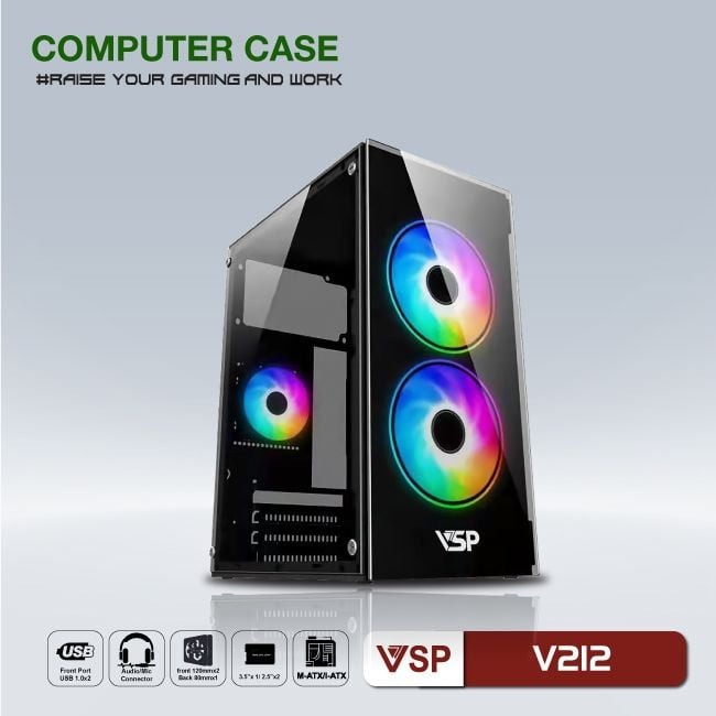 Case Thùng Máy VSP V212 Black